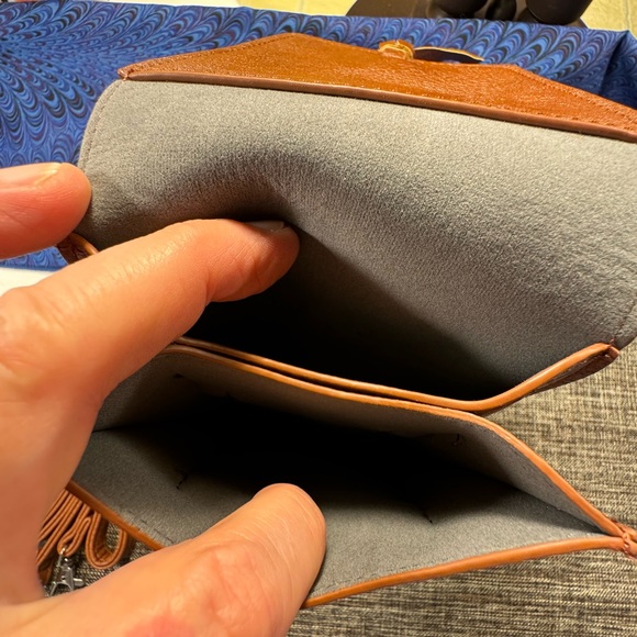 K Carroll Crossbody Phone Purse Carmel  With RFID Card Holders NWT Harper Bag - Picture 8 of 16